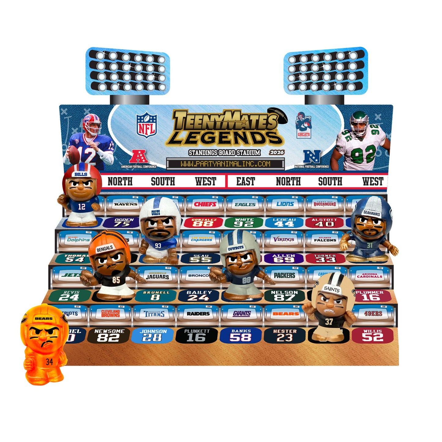 TeenyMates Legends NFL Collector Tin 2026