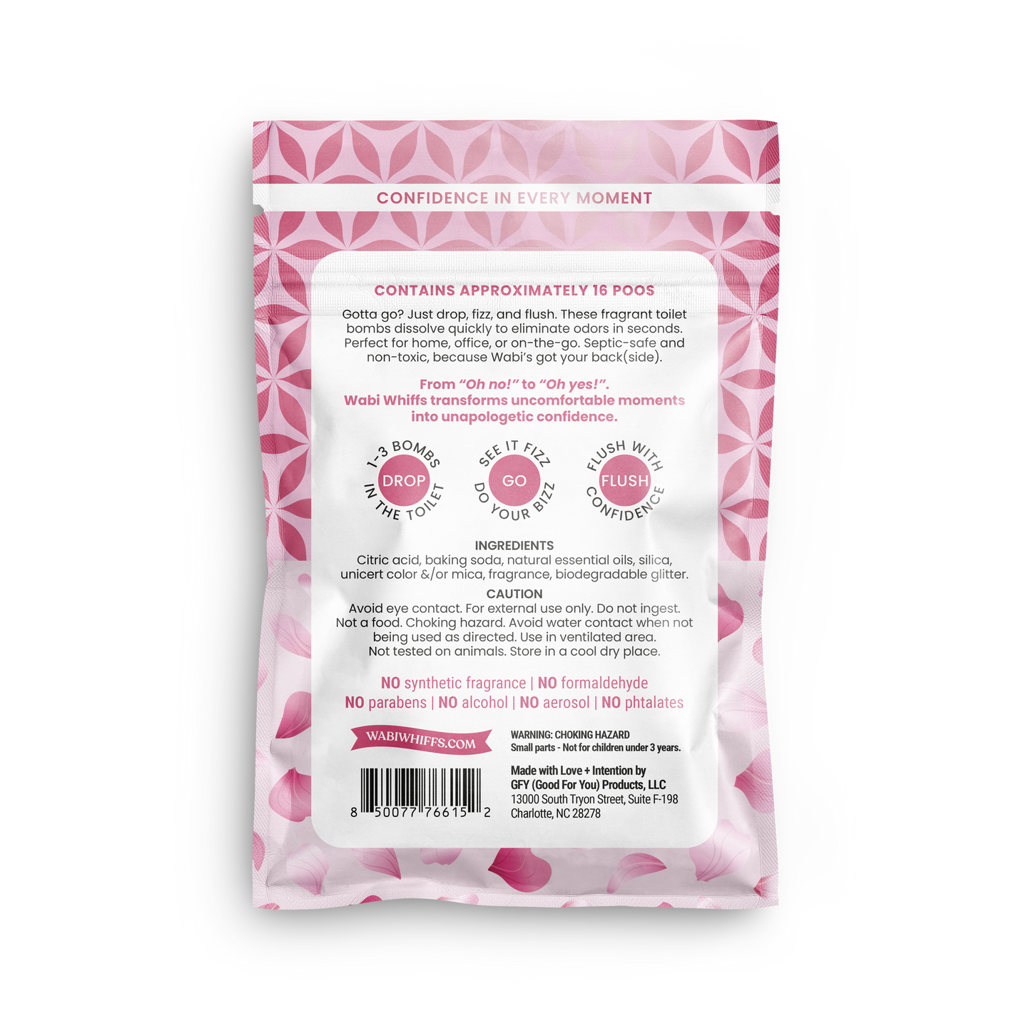 56g  XOXO Fizzing Toilet Bombs