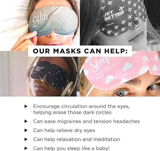 Starry Eyes Fragrance-free Self-warming Sleep Masks (5 Pack)