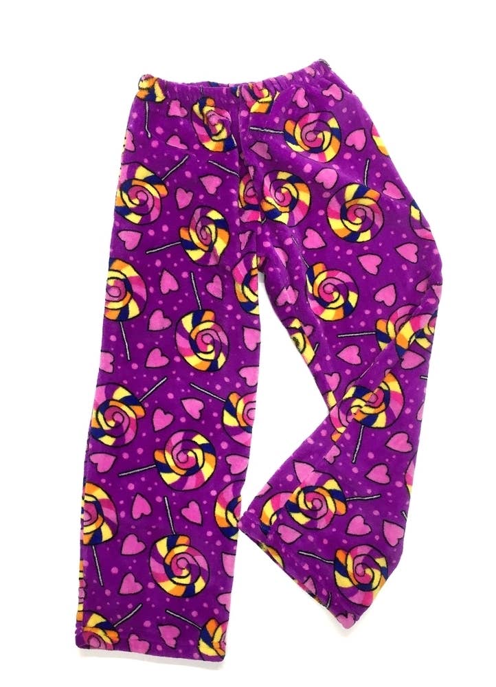 Purple Lolli Fuzzy Pants