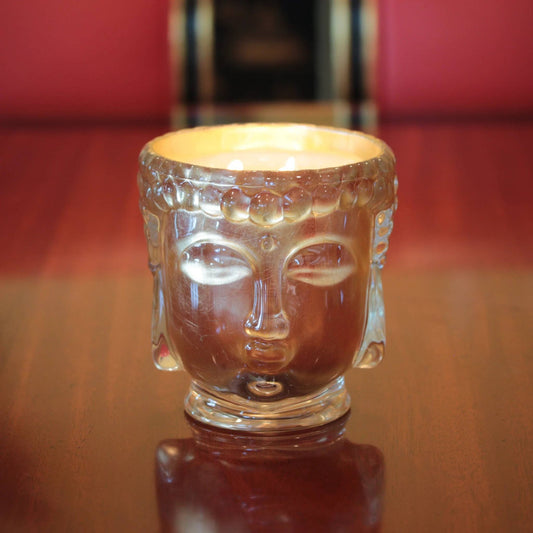 Croesus | 24K Gold Glass Buddha Candle| Buddha Royale