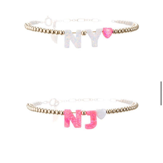 I Heart My State Bracelet