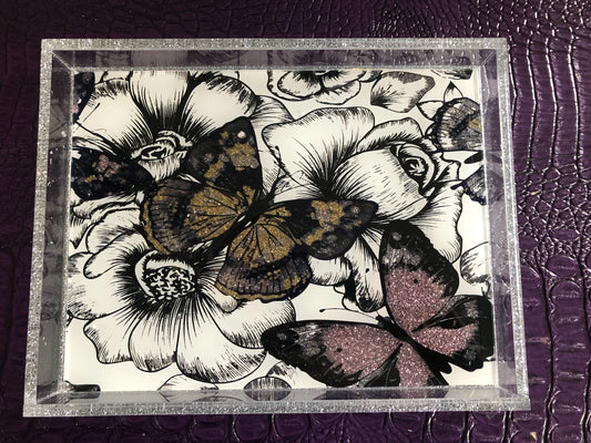 Antique Butterfly Tray
