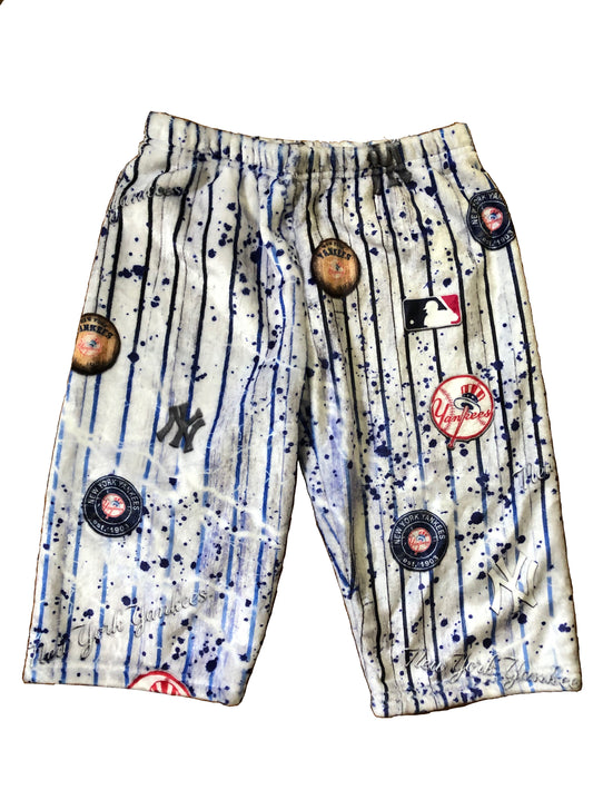 Yankees Fuzzy Shorts
