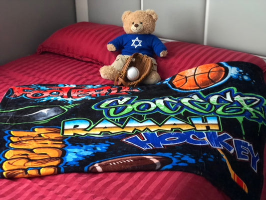 Crazy Sport Camp Ramah Blanket