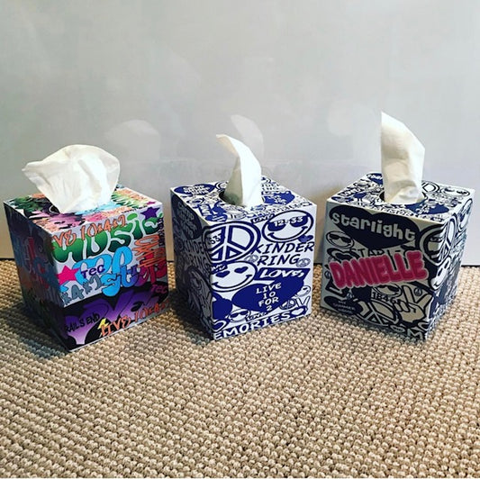 Customized tissue boxes