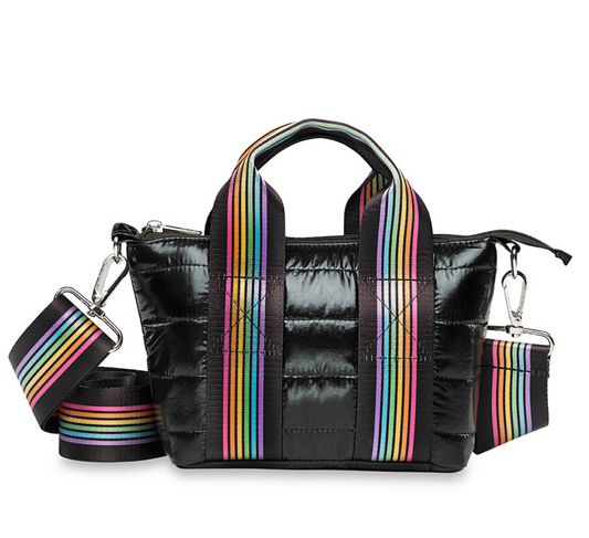 Black Puffer Tiny Tote