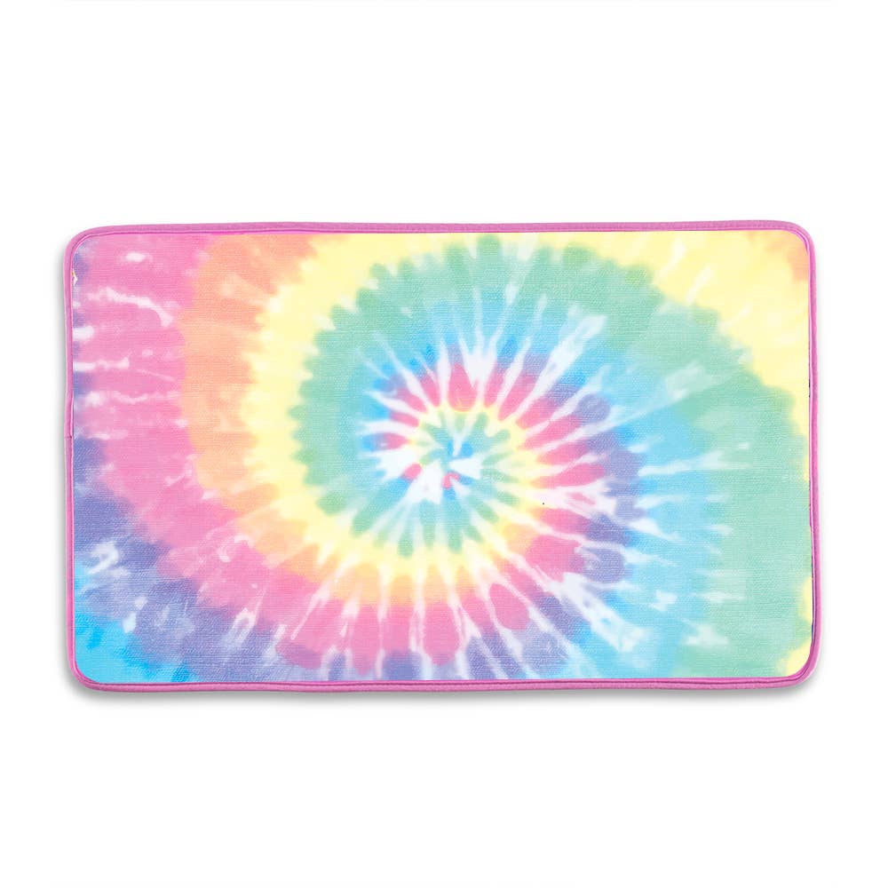 Pastel Delight Tie-Dye Floor Mat