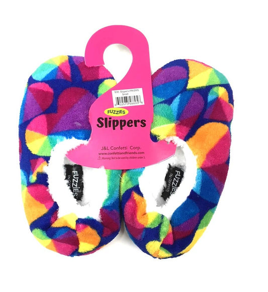 Prism Heart Fuzzie Slippers
