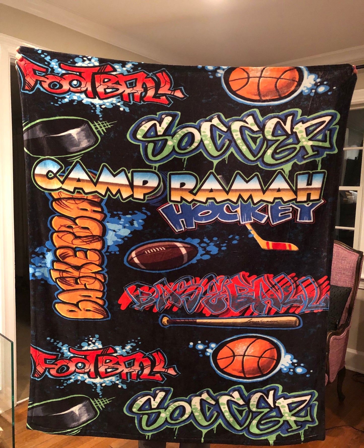 Crazy Sport Camp Ramah Blanket
