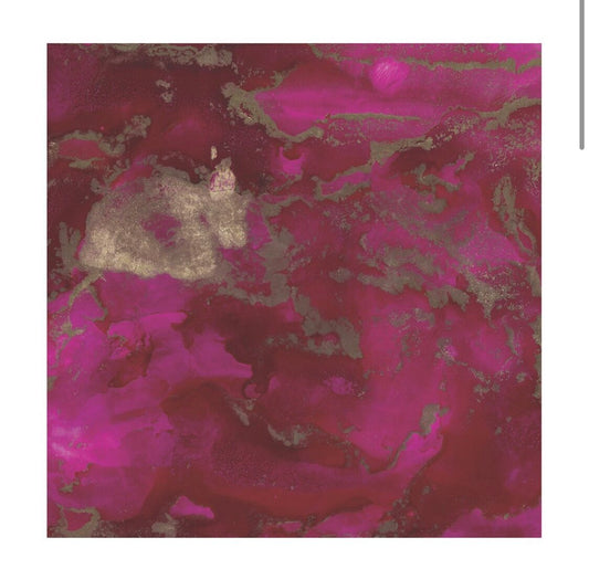 Swirl Pink and Gold Charger